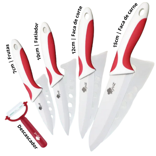 Kit de facas de cerâmica Myvit