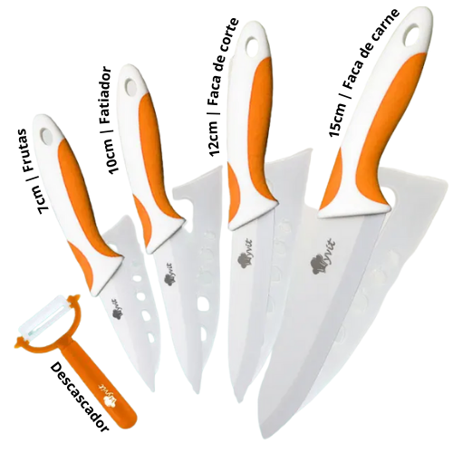 Kit de facas de cerâmica Myvit